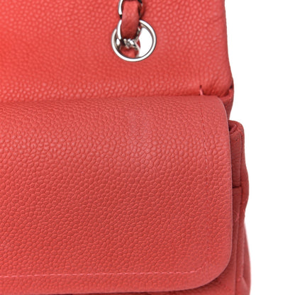 Chanel Iridescent Caviar Quilted Medium Double Flap Dark Pink 16 of 16