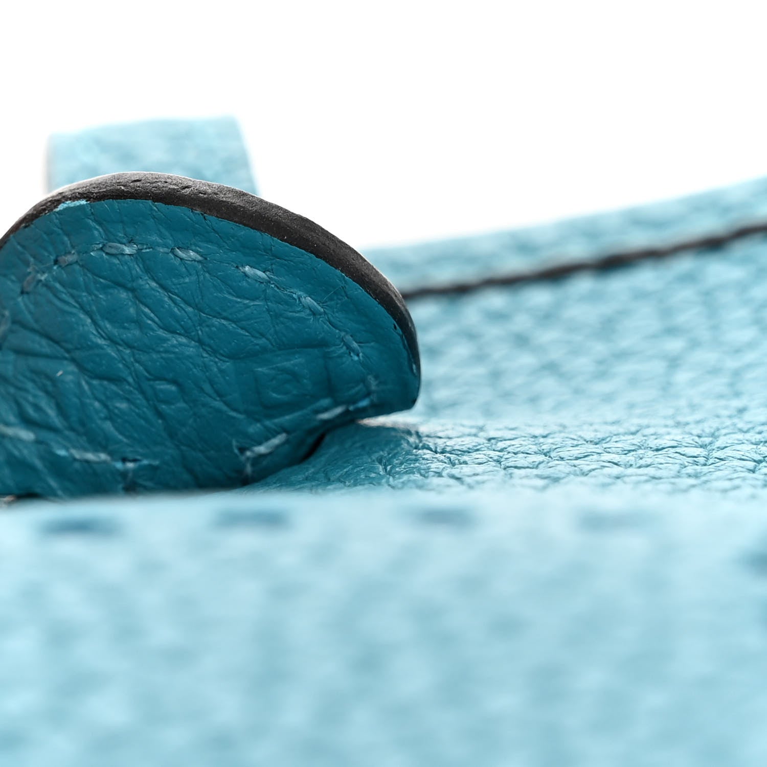 Hermes Taurillon Clemence Amazone Evelyne TPM Turquoise Colvert 7 of 10