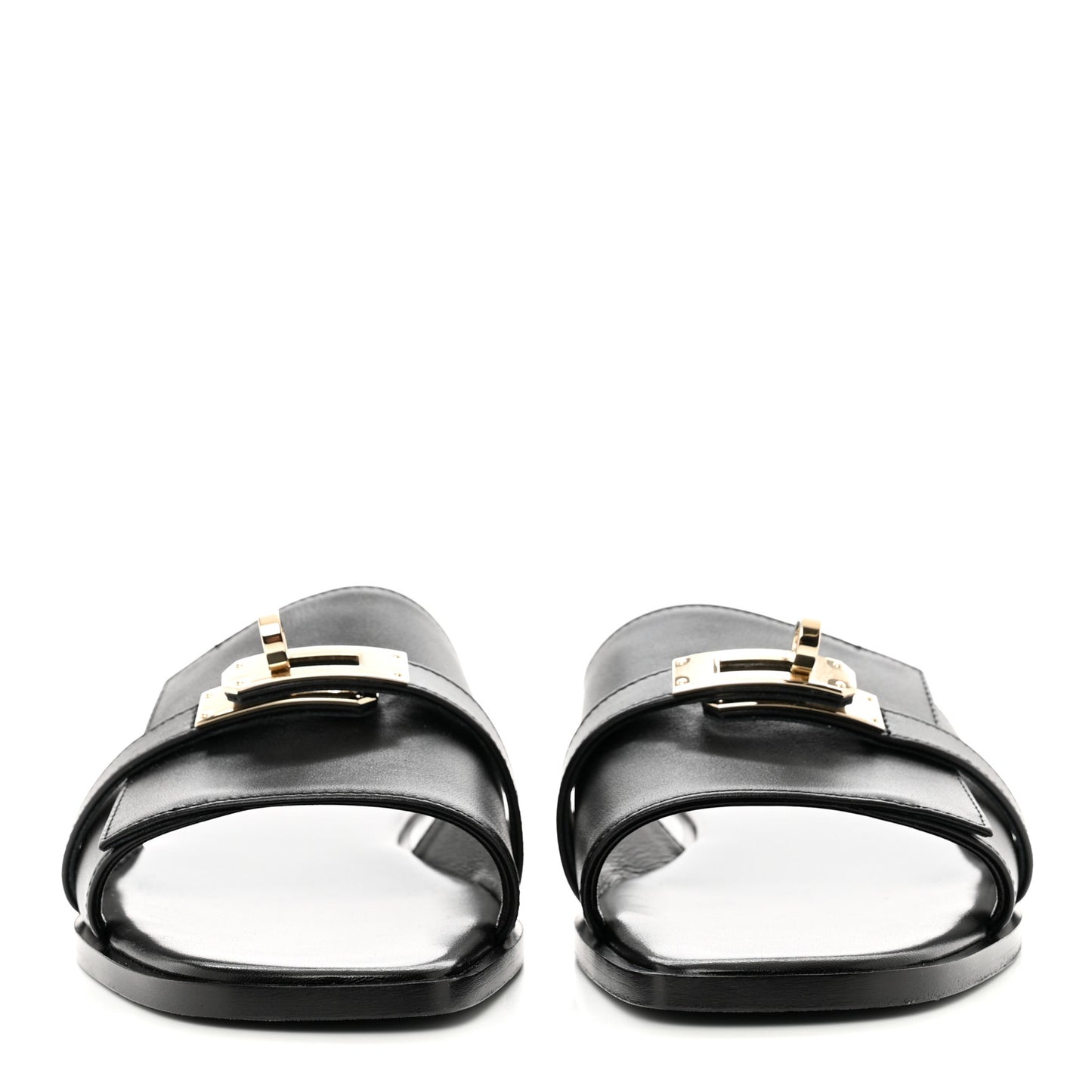 Calfskin Giulia Sandals 37.5 Black