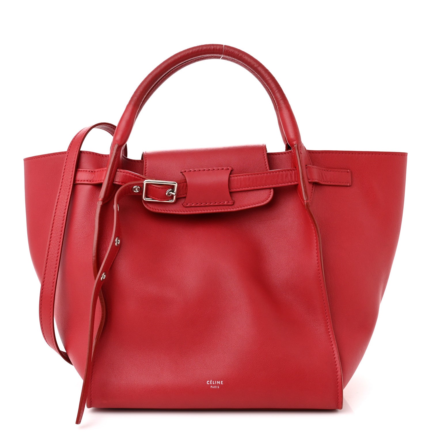 Celine Smooth Calfskin Small Big Bag Red 1 of 11