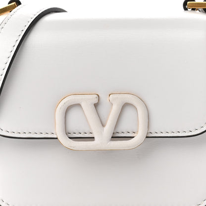 Valentino Garavani Smooth Calfskin Micro VSling Shoulder Bag White 7 of 10