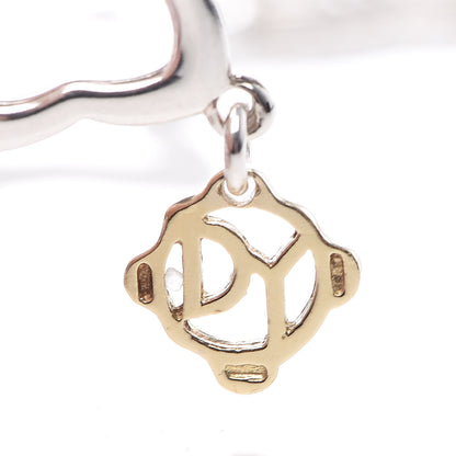 David Yurman Sterling Silver Diamond Pink Tourmaline Quatrefoil Station Necklace 6 of 7