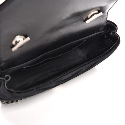 Saint Laurent Velvet Matelasse Chevron Monogram Classic Baby Chain Bag Black 5 of 11