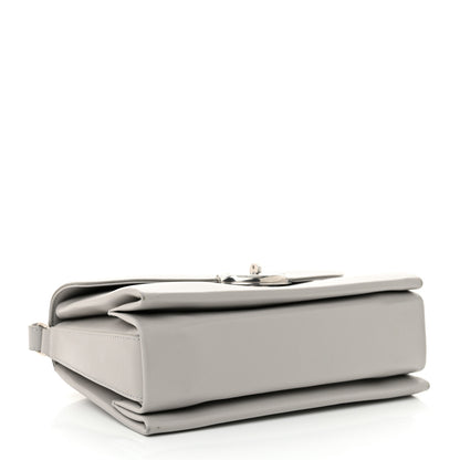 Mulberry High Gloss Calfskin Lana Top Handle Pale Grey 4 of 13