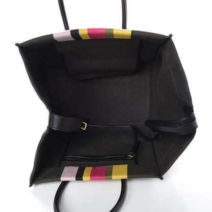 Celine Canvas Striped Medium Phantom Luggage Multicolor 5 of 8
