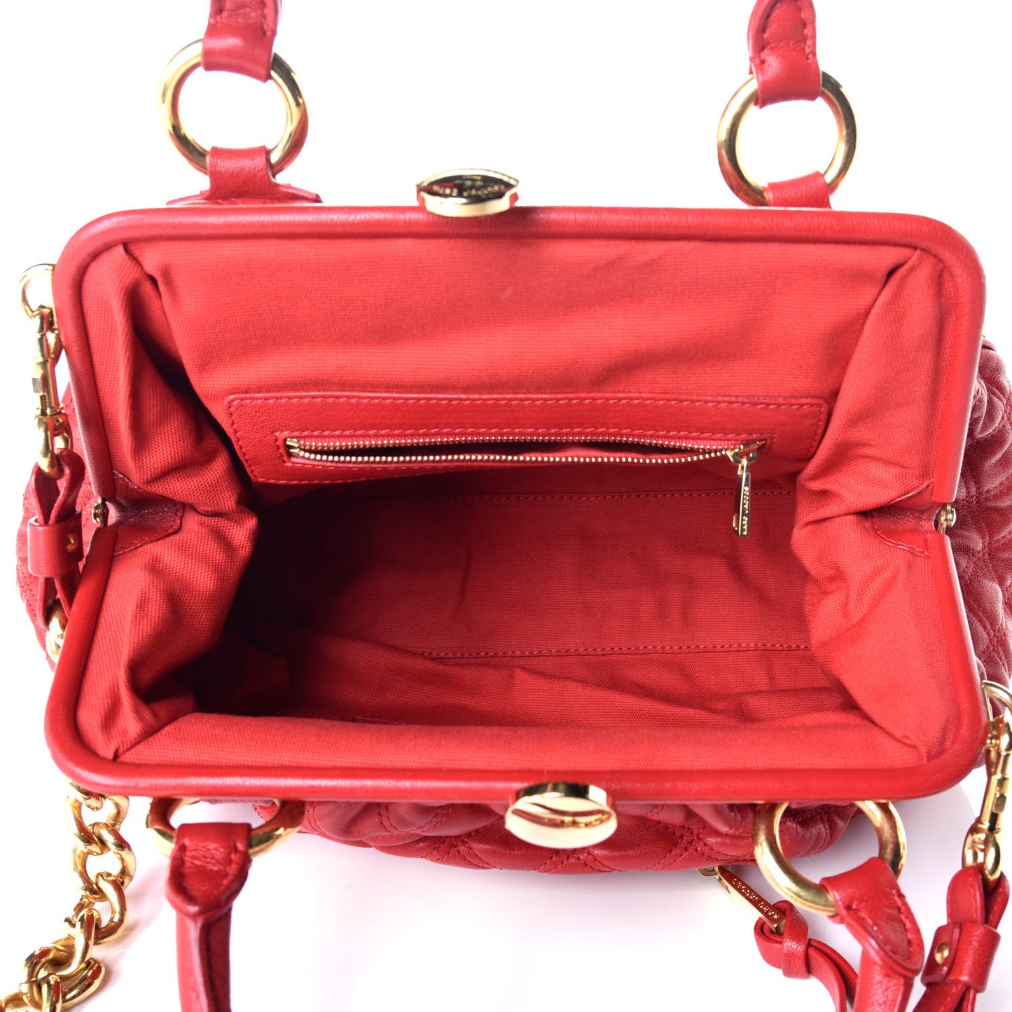 Lambskin Quilted Stam Red