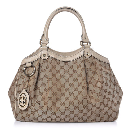 Gucci Monogram Medium Sukey Tote Off White 1 of 24