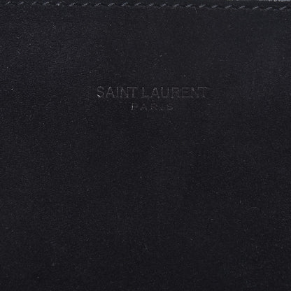 Saint Laurent Suede Studded Bucket Bag Black 7 of 11