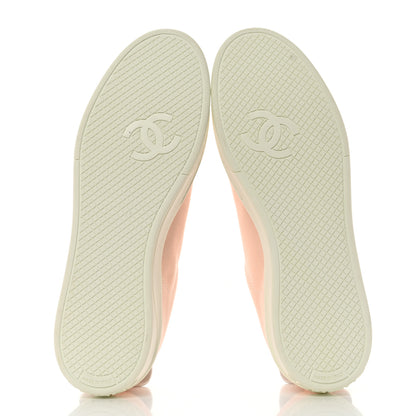 Chanel Canvas Womens Sneakers 40.5 Light Pink 5 of 10