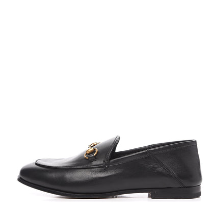 Gucci Lambskin Womens Brixton Horsebit Loafers 35 Black 1 of 11