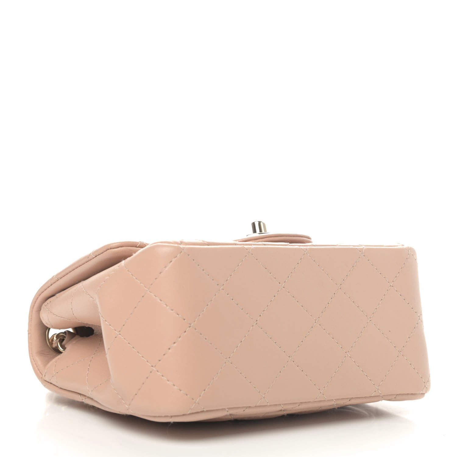 Chanel Lambskin Quilted Mini Square Flap Beige 3 of 5