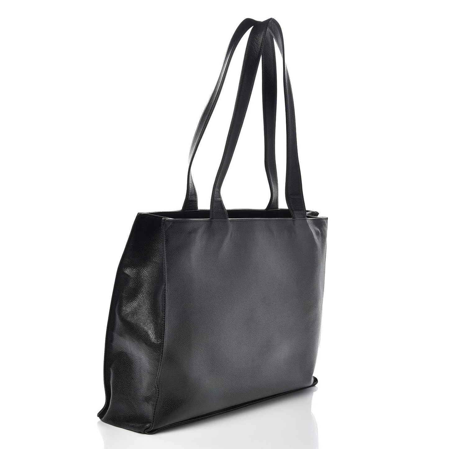 Caviar Large CC Shoulder Bag Black