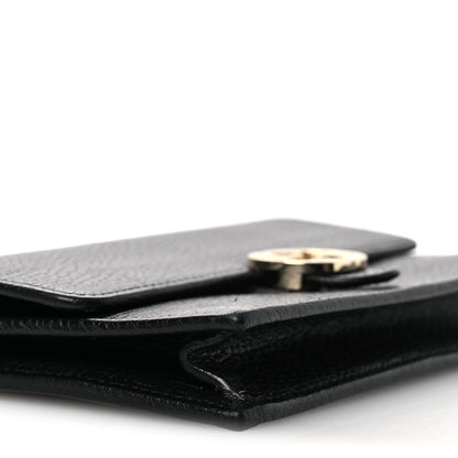 Gucci Dollar Calfskin Interlocking G Chain Wallet Black 9 of 14