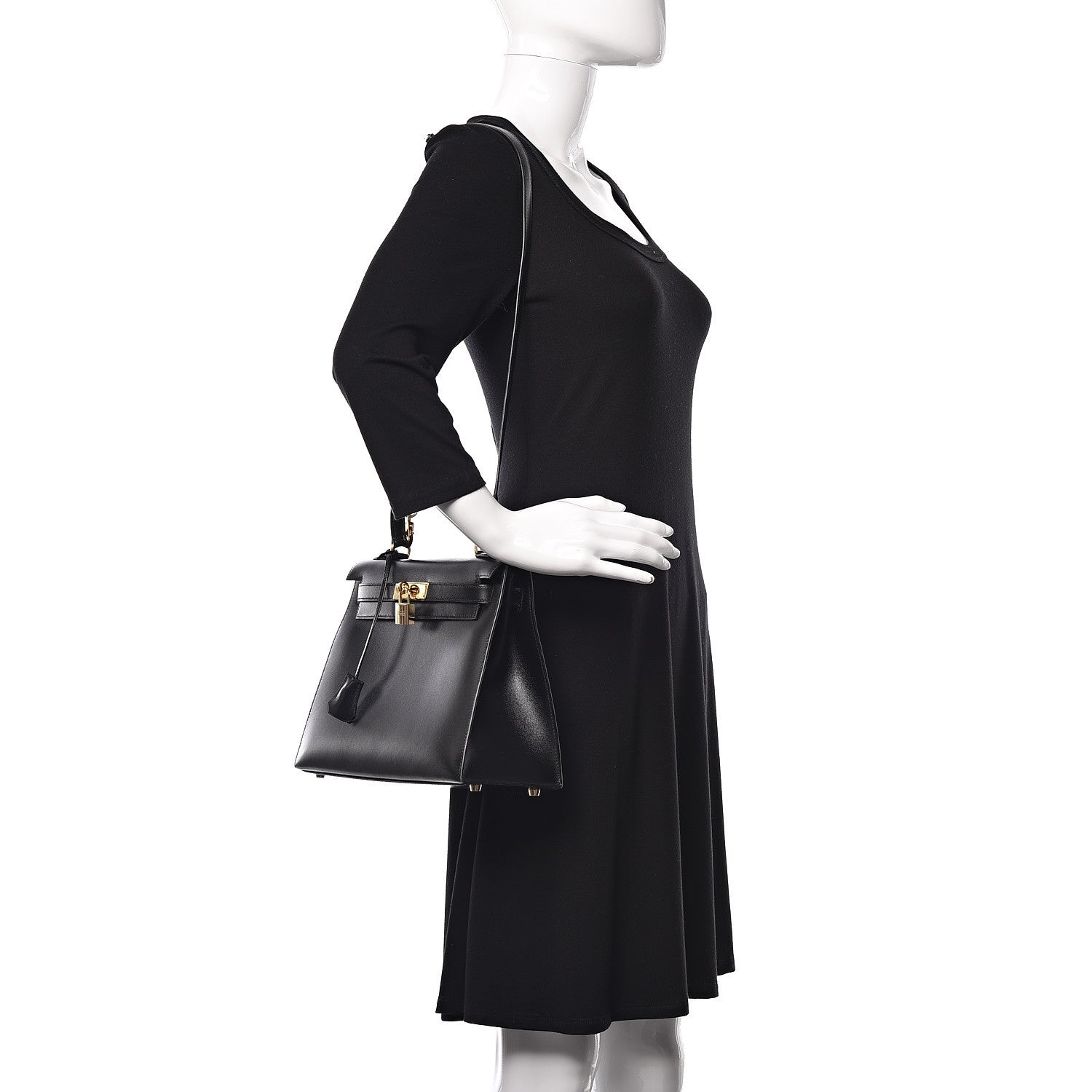 Hermes Box Kelly Sellier 28 Black 2 of 42
