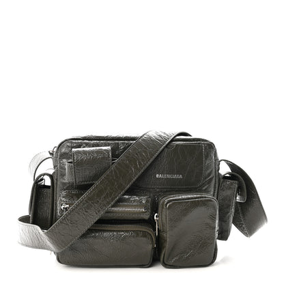 Balenciaga Agneau Arena Superbusy Camera Bag Khaki 1 of 10