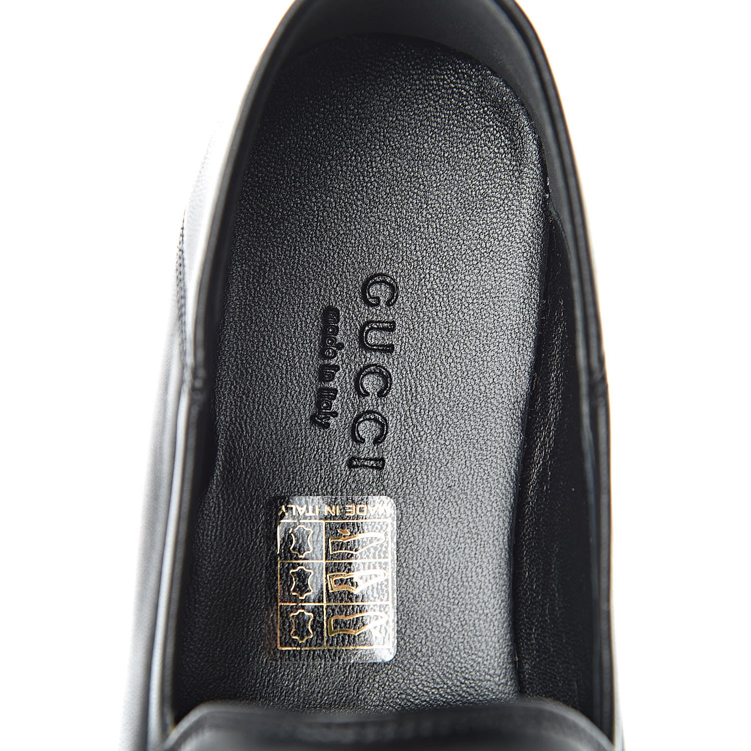 Gucci Lambskin Womens Brixton Horsebit Loafers 35.5 Black 7 of 9