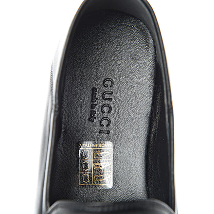 Gucci Lambskin Womens Brixton Horsebit Loafers 35.5 Black 7 of 9