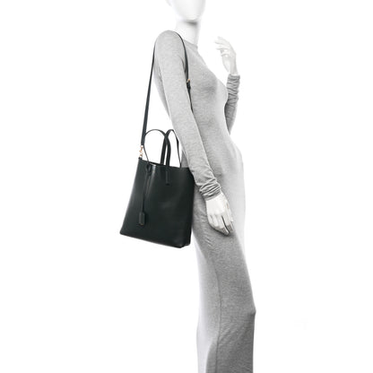 Saint Laurent Calfskin Toy Shopping Tote Vert Fonce 2 of 12