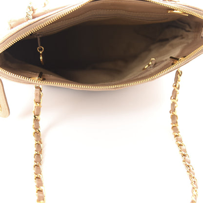 Chanel Lambskin Quilted Flap Shoulder Bag Beige 5 of 10