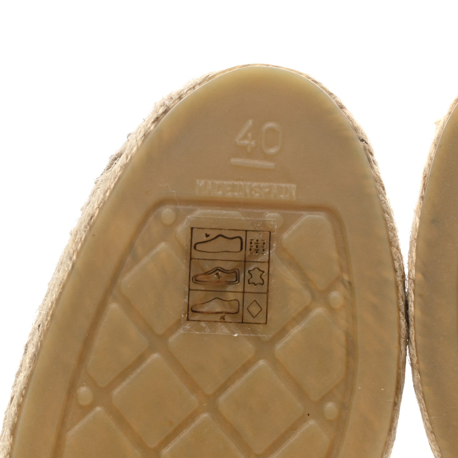 Chanel Fabric Grosgrain Printed Espadrilles 40 White Black 7 of 11