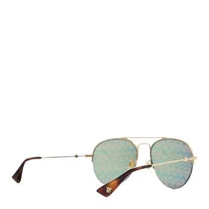 Gucci Aviator Sunglasses GG0107/S Gold Orange 4 of 8