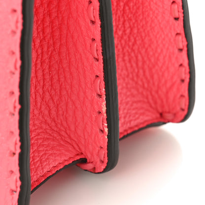 Fendi Cuoio Roma Sellerissima Nappa Sintetica Tape Stitch Small Peekaboo I SEE U Satchel Pink Dalia 9 of 9