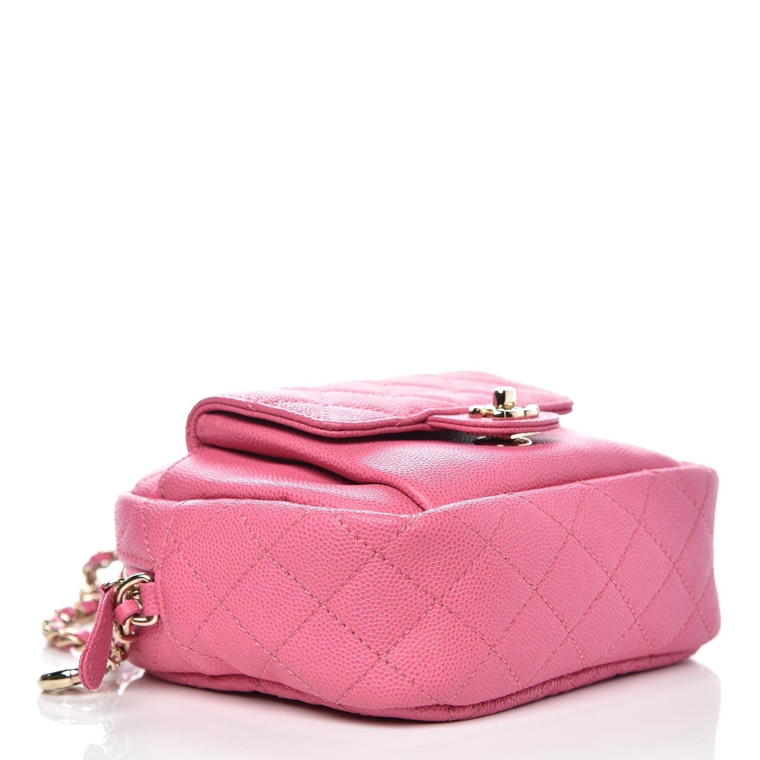 Chanel Caviar Quilted CC Day Camera Case Pink 4 of 7