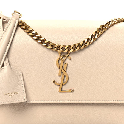 Saint Laurent Grained Calfskin Medium Monogram Sunset Beige 9 of 11