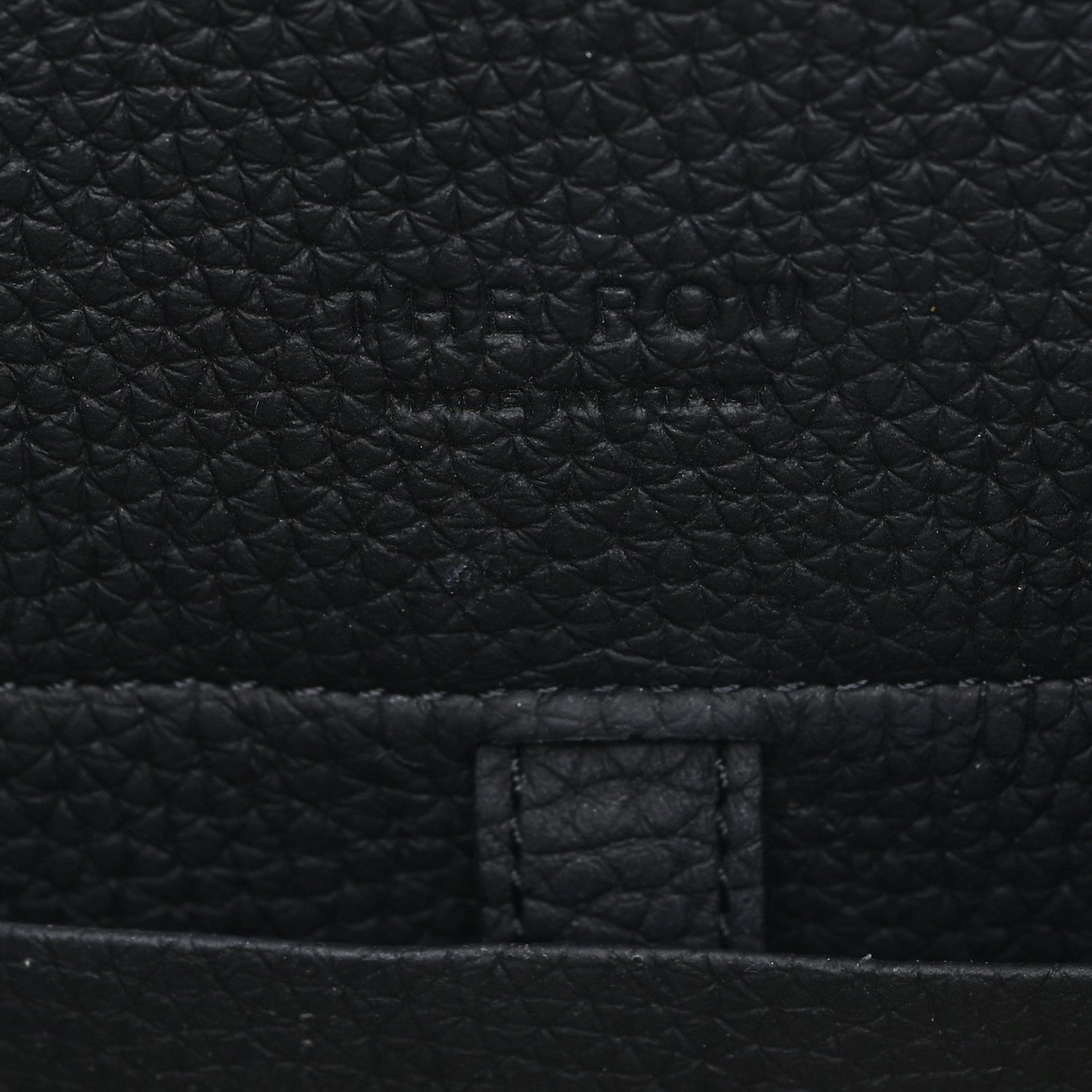 The Row Grained Calfskin Soft Margaux 10 Bag Black Black 6 of 9