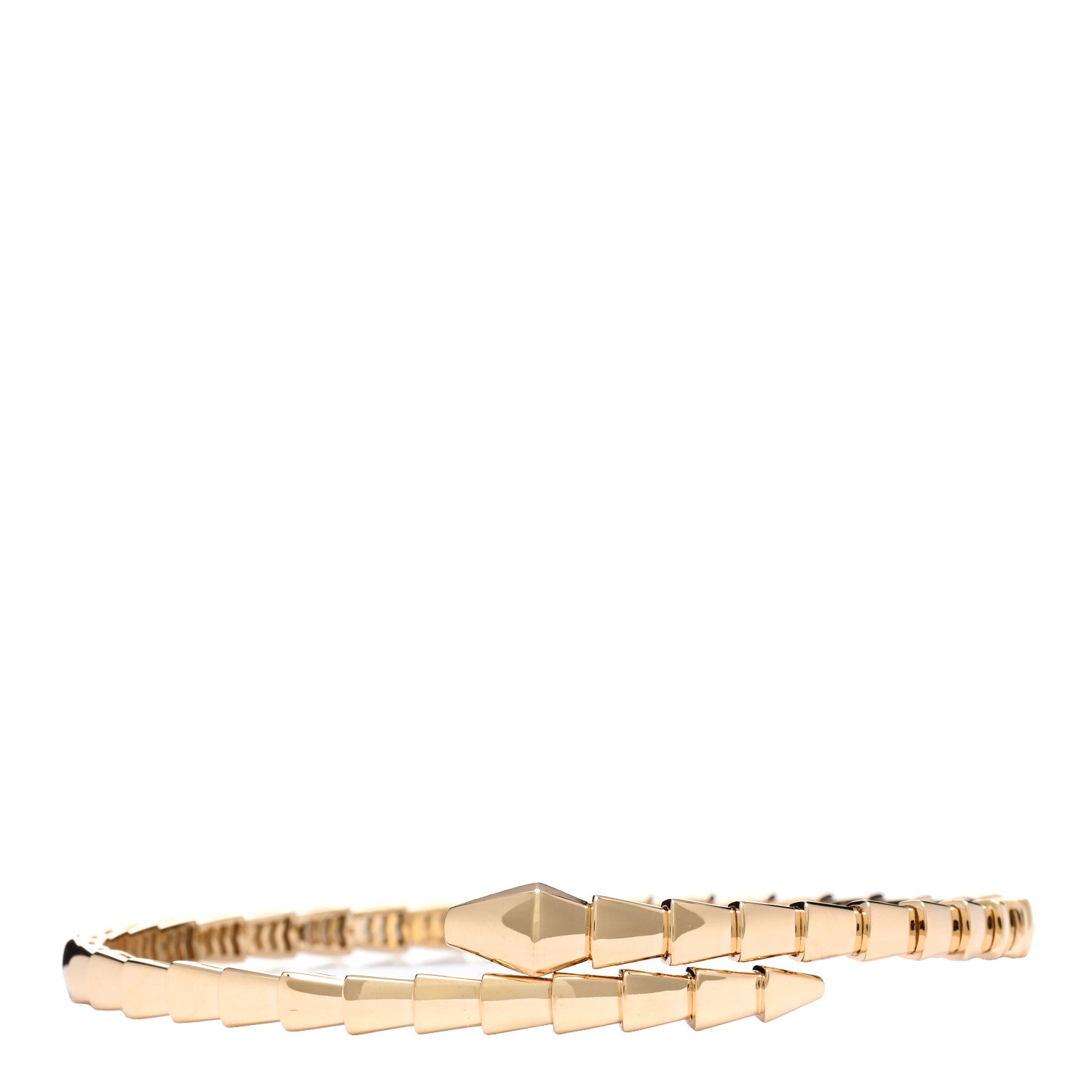 Bulgari 18K Yellow Gold Serpenti Viper Bracelet XL 1 of 4