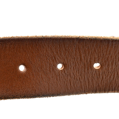 Gucci Faded Calfskin Double G 40mm Belt 80 32 Cuir 4 of 5