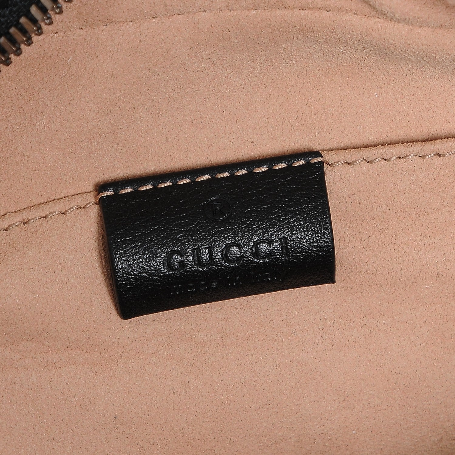 Gucci Calfskin Matelasse Small GG Marmont Chain Shoulder Bag Black 6 of 6