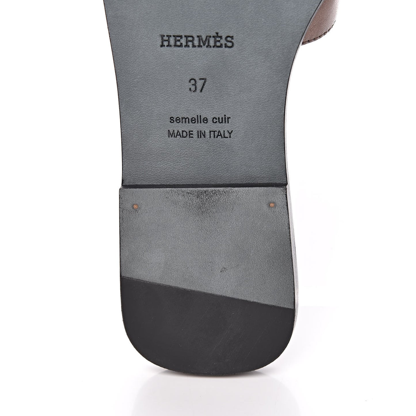 Metallic Nappa Oran Sandals 37 Or Vieilli
