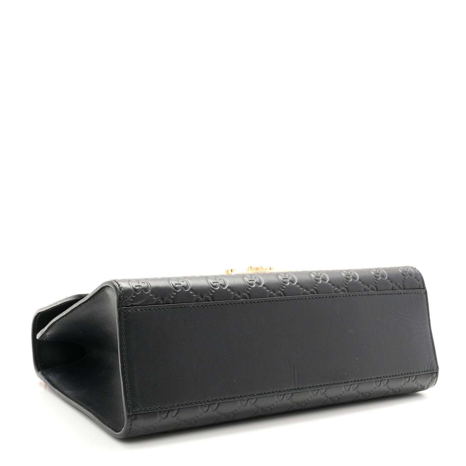 Gucci Guccissima Medium Padlock Shoulder Bag Black 4 of 10