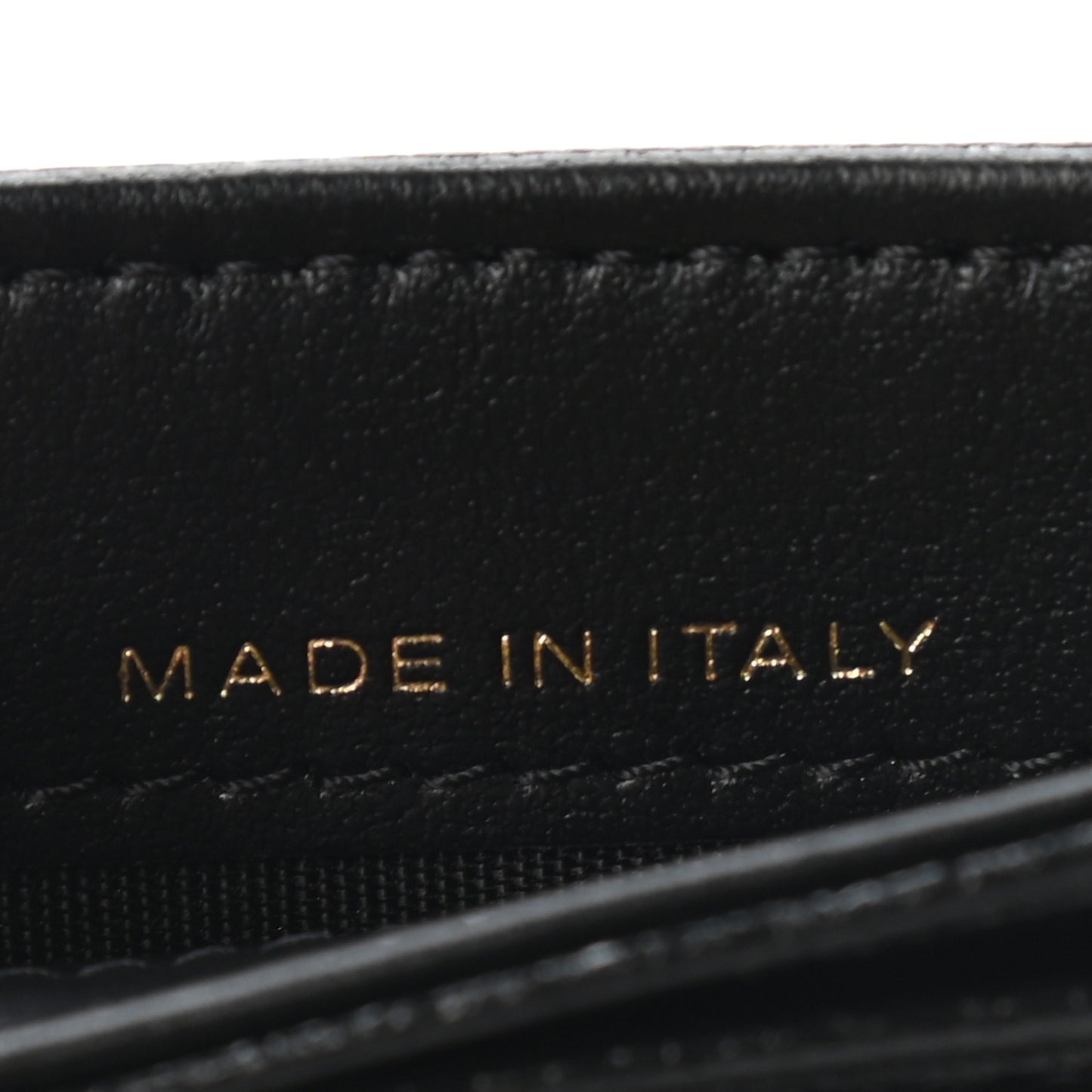 Caviar Camellia Embossed Card Holder Black