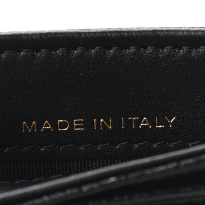 Chanel Caviar Camellia Embossed Card Holder Black 6 of 7