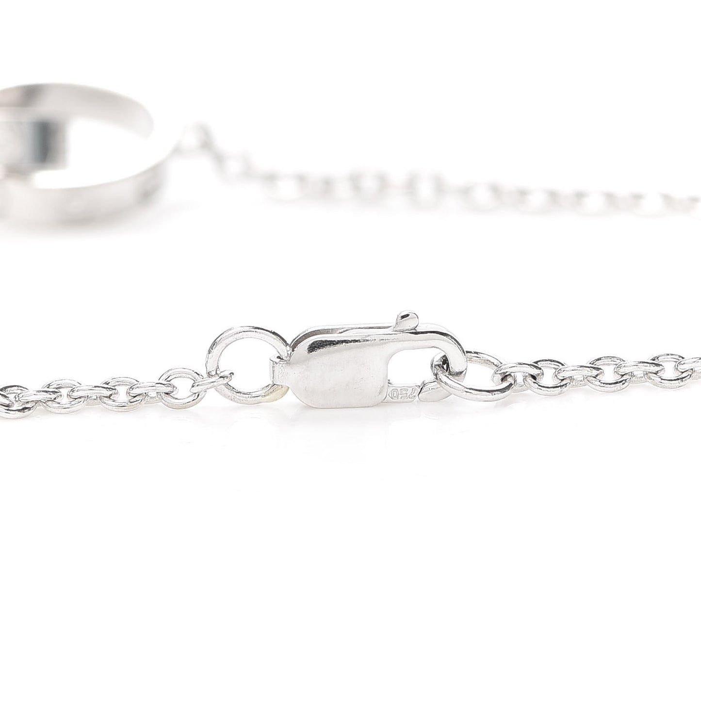18K White Gold Interlocking LOVE Bracelet