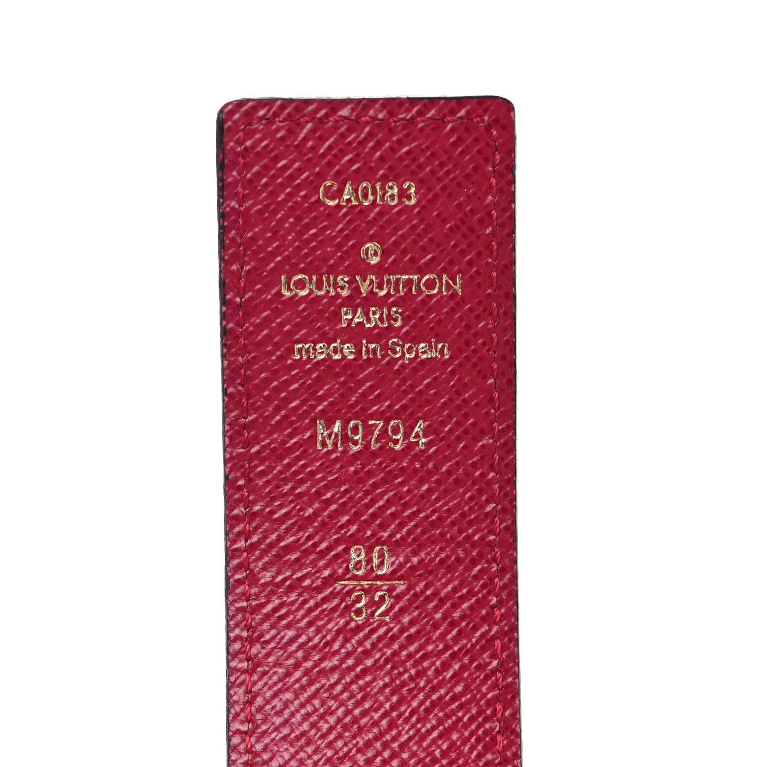 Louis Vuitton Monogram 30mm LV Initiales Reversible Belt 80 32 Fuchsia 4 of 6