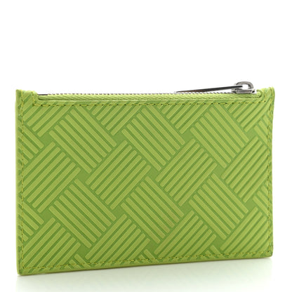 Bottega Veneta Nappa Embossed Intrecciato Zipped Card Case Kiwi 3 of 9