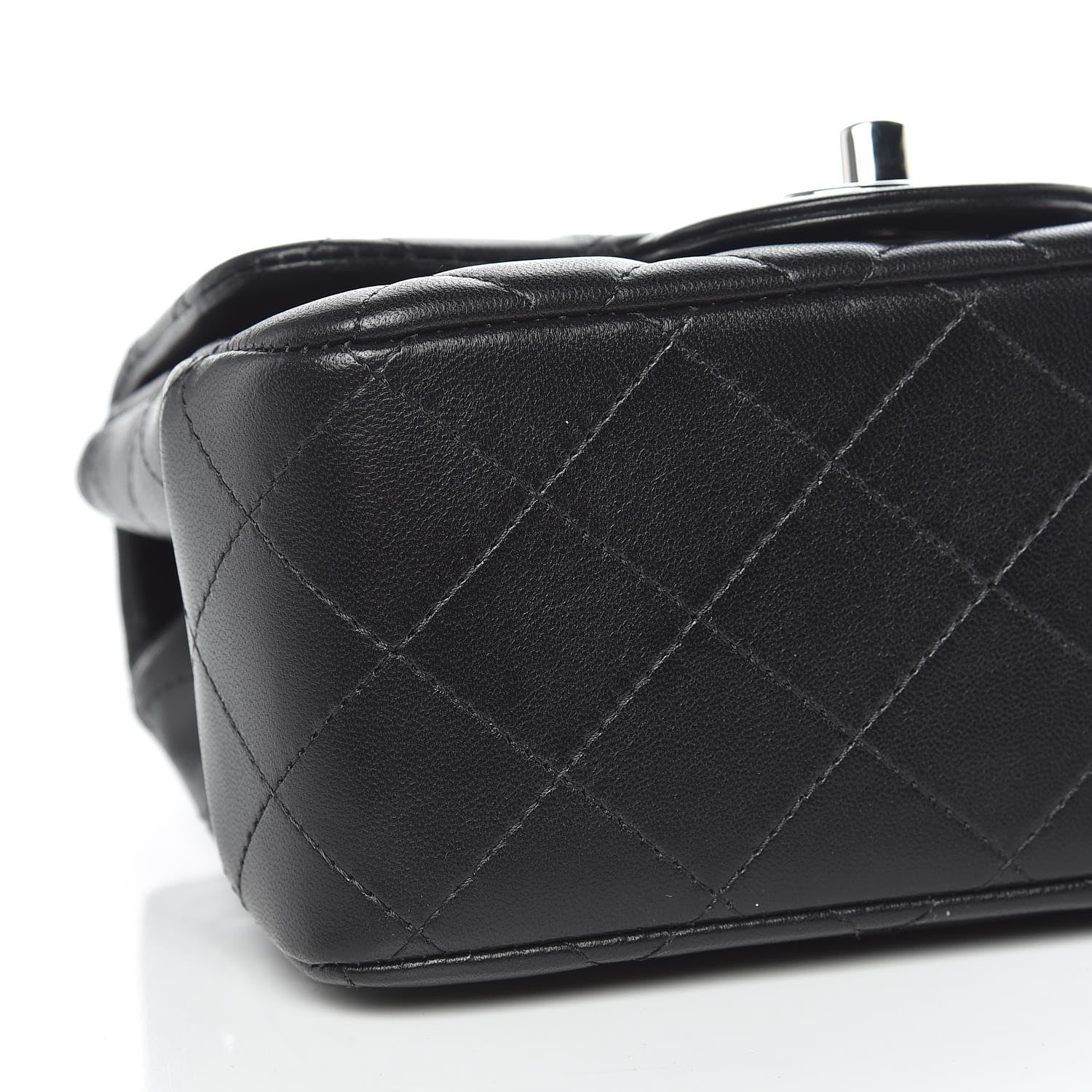 Chanel Lambskin Quilted Mini Square Flap Black 8 of 9