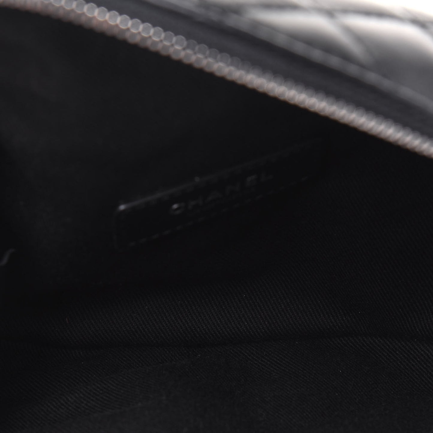 Calfskin Quilted Waist Belt Bag Black