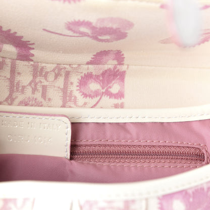 Christian Dior Monogram Floral Saddle Bag Pink 9 of 14