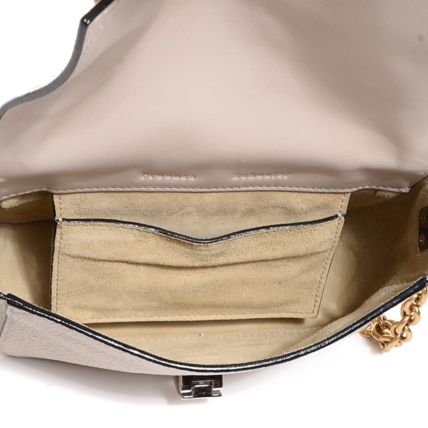 Pebbled Calfskin Extra Small Courier Talc