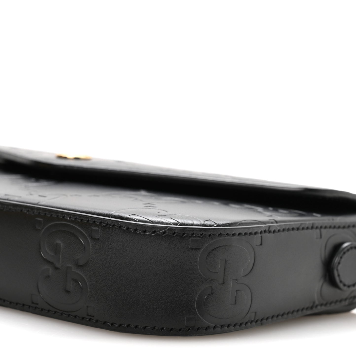 Gilbert Calfskin GG Super Mini Shoulder Bag Black Black
