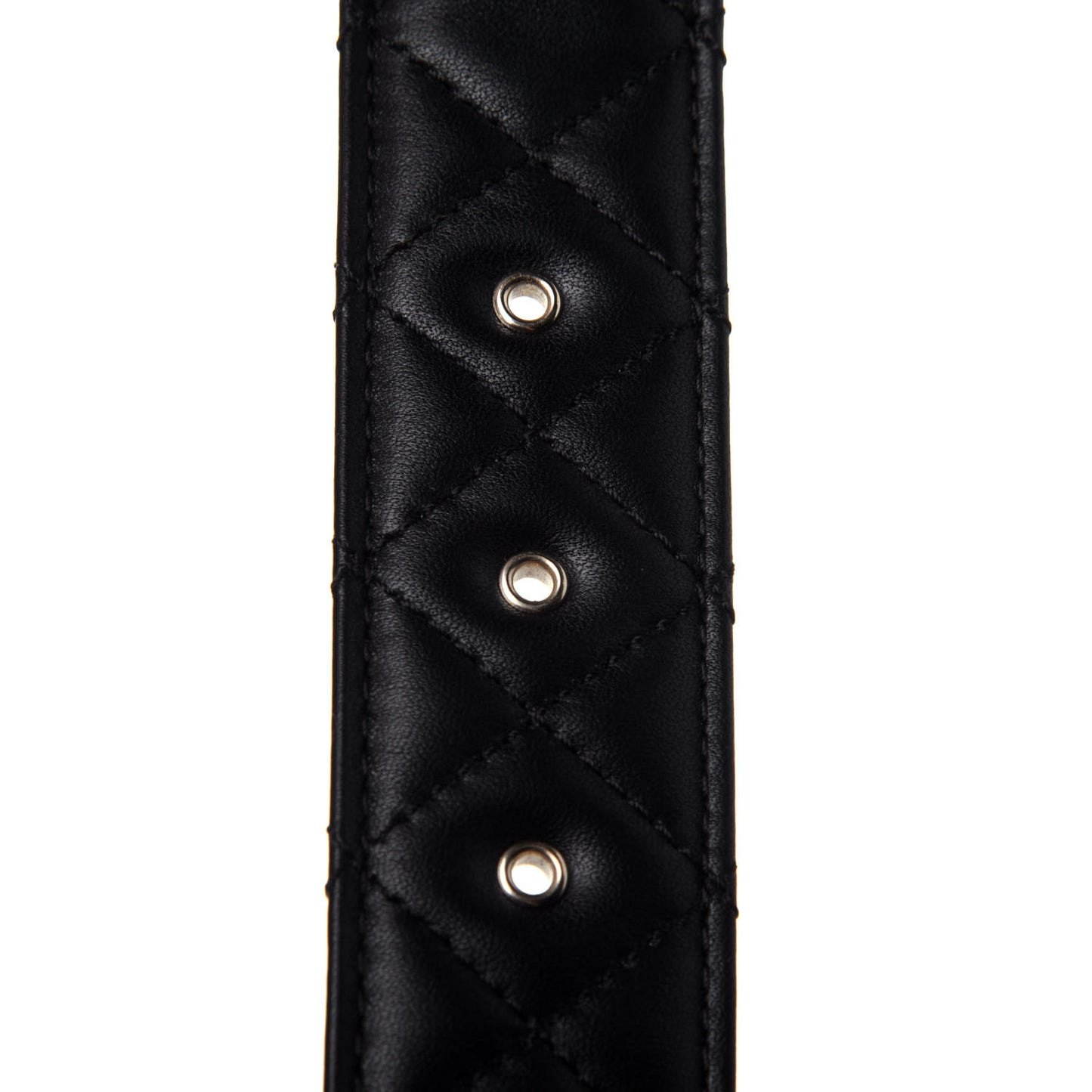 Lambskin Quilted CC Chain Belt 85 34 Black