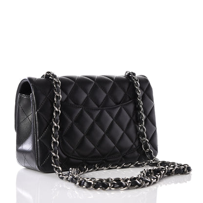 Chanel Lambskin Quilted Mini Rectangular Flap Black 2 of 12