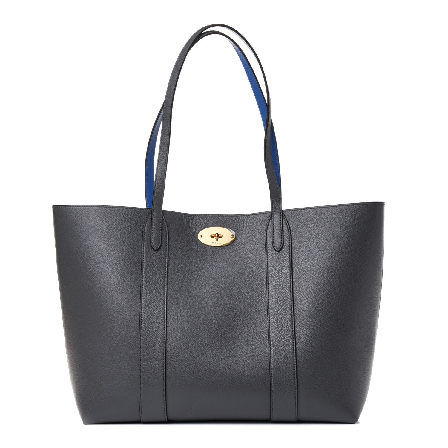Mulberry Small Classic Grain Bayswater Tote Charcoal 1 of 4