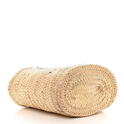 Prada Palmitto Vitello Woven Braided Large Basket Tote Bag Naturale White 4 of 9