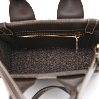 Chloe Felt Calfskin Small Woody Ribbon Tote With Strap Deep Beige 5 of 12