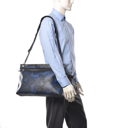Louis Vuitton Damier Cobalt Camouflage Hunter Messenger Blue 2 of 9